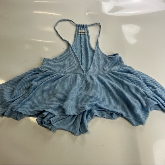 Urban Outfitters women’s blue V neck top M m155-33 - Picture 1 of 4